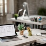 Arquitecto revisando proyecto técnico reforma planos - Reformas Guimerà Barcelona