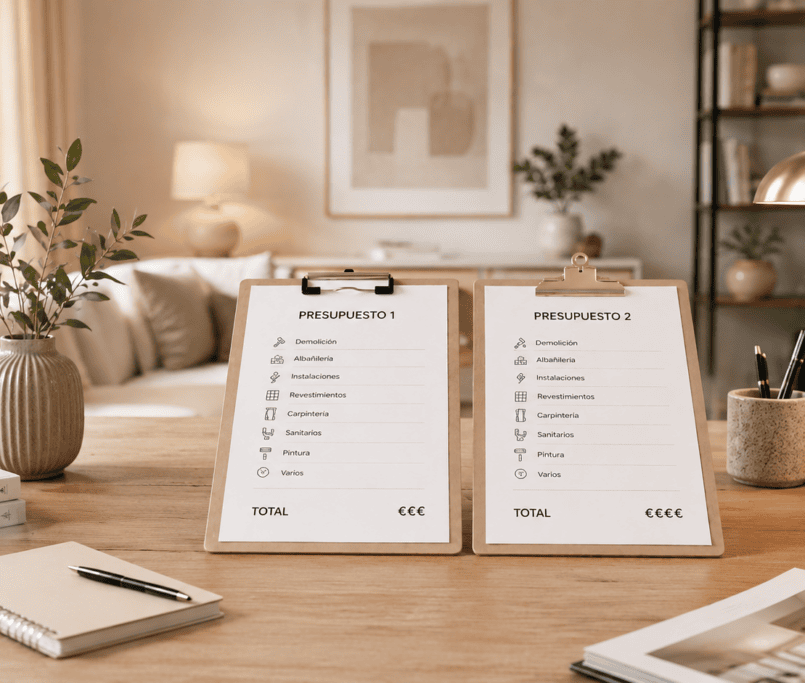 Comparar presupuestos de reforma no consiste solo en mirar el precio final. Dos propuestas pueden parecer similares sobre el papel, pero esconder diferencias importantes en calidades, trabajos incluidos, coordinación, garantías y forma de ejecutar la obra.
